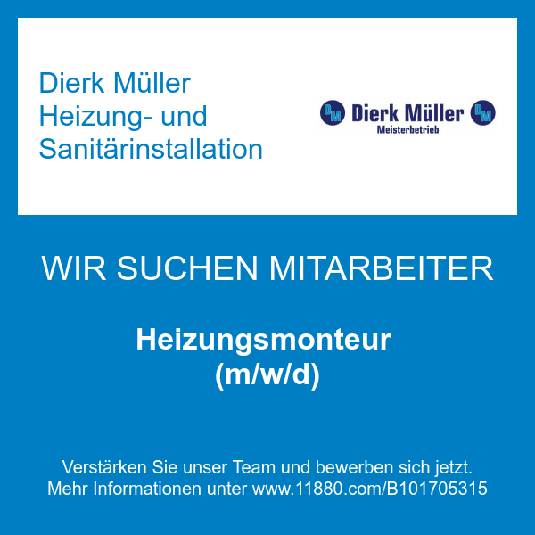 Dierk Müller Heizung- und Sanitärinstallation in Niebüll - Logo