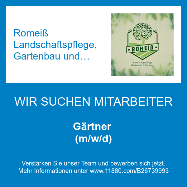 Romeiß Landschaftspflege, Gartenbau und Planung in Kirchheim Gemeinde Amt Wachsenburg - Logo