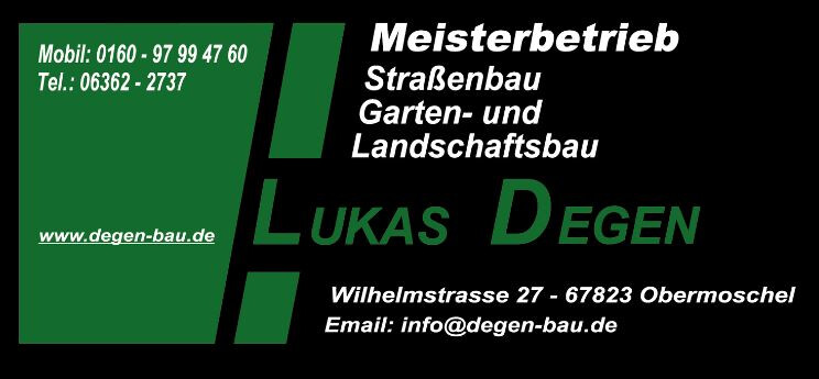 Lukas Degen Straßenbau Gala Bau in Obermoschel - Logo