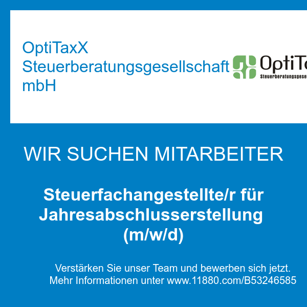 OptiTaxX Steuerberatungsgesellschaft mbH in Dettingen unter Teck - Logo