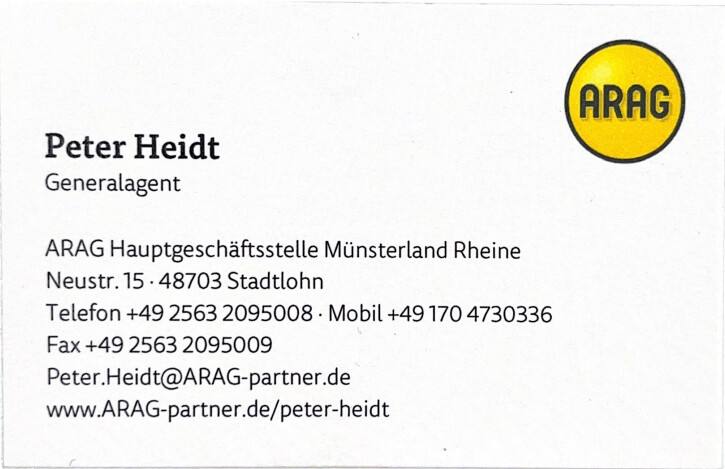 ARAG Generalagentur Peter Heidt in Stadtlohn - Logo