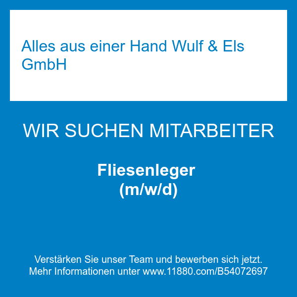 Alles aus einer Hand Wulf & Els GmbH - Fliesenlege …