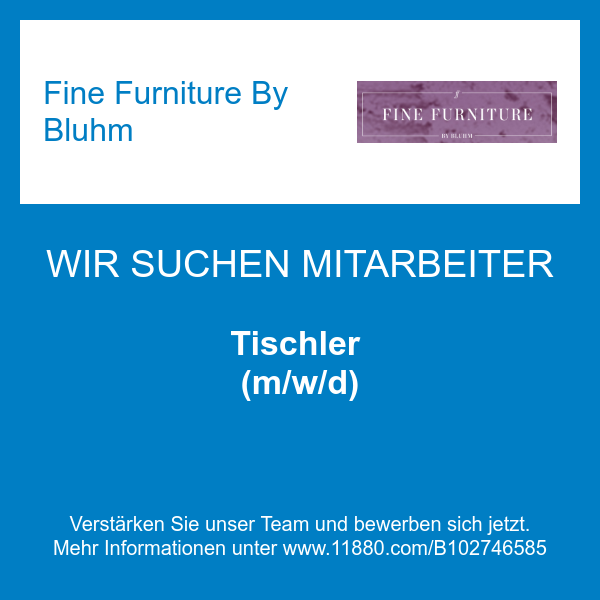 Fine Furniture By Bluhm in Amelinghausen - Logo