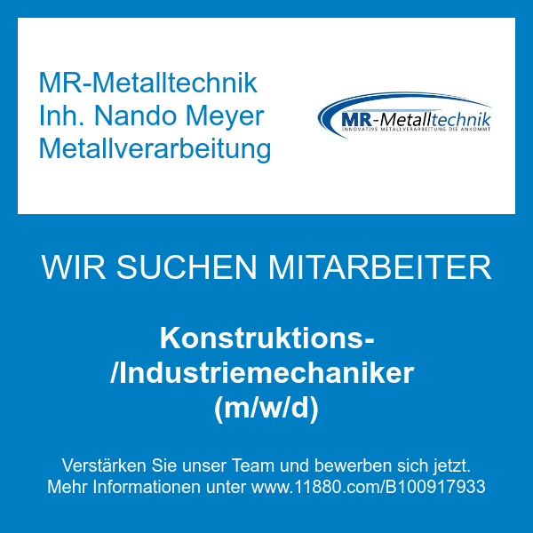 MR-Metalltechnik Inh. Nando Meyer Metallverarbeitung in Langwedel Kreis Verden - Logo