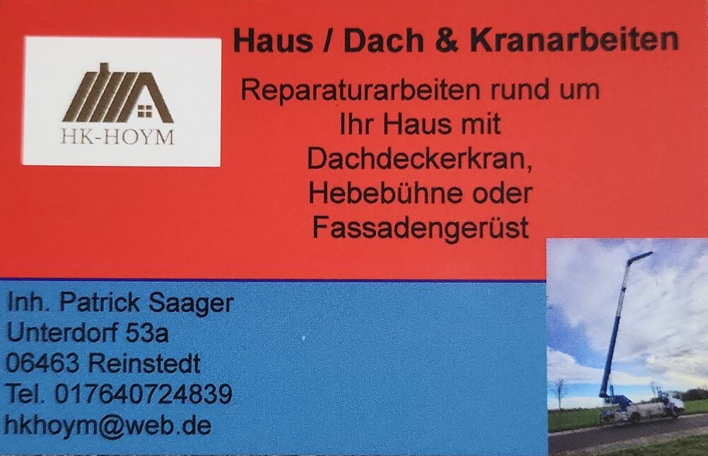 Inh. Patrick Saager in Reinstedt Stadt Falkenstein im Harz - Logo