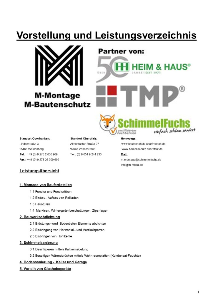 M-Montage in Weidenberg - Logo