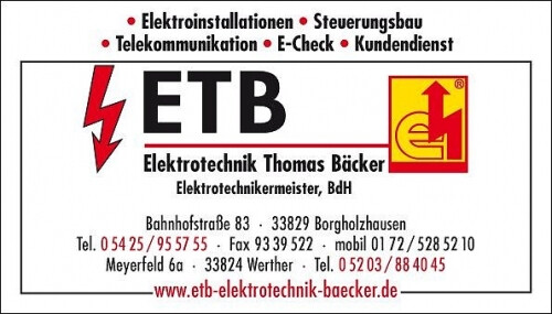 ETB Elektrotechnik in Borgholzhausen - Logo