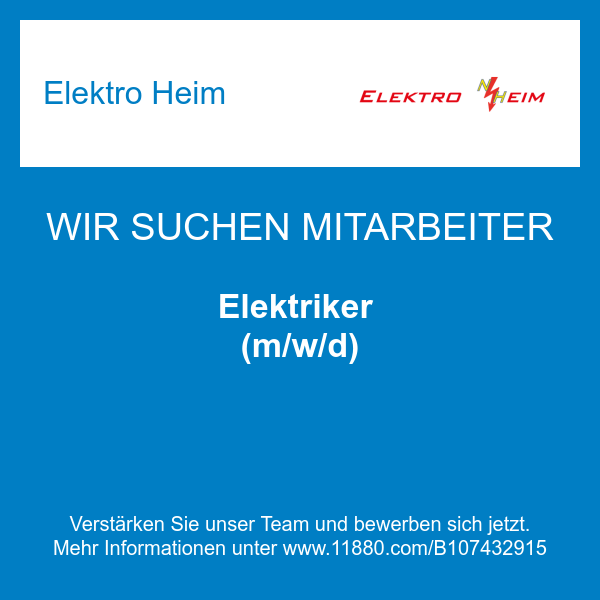 Elektro Heim - Elektriker (m/w/d)