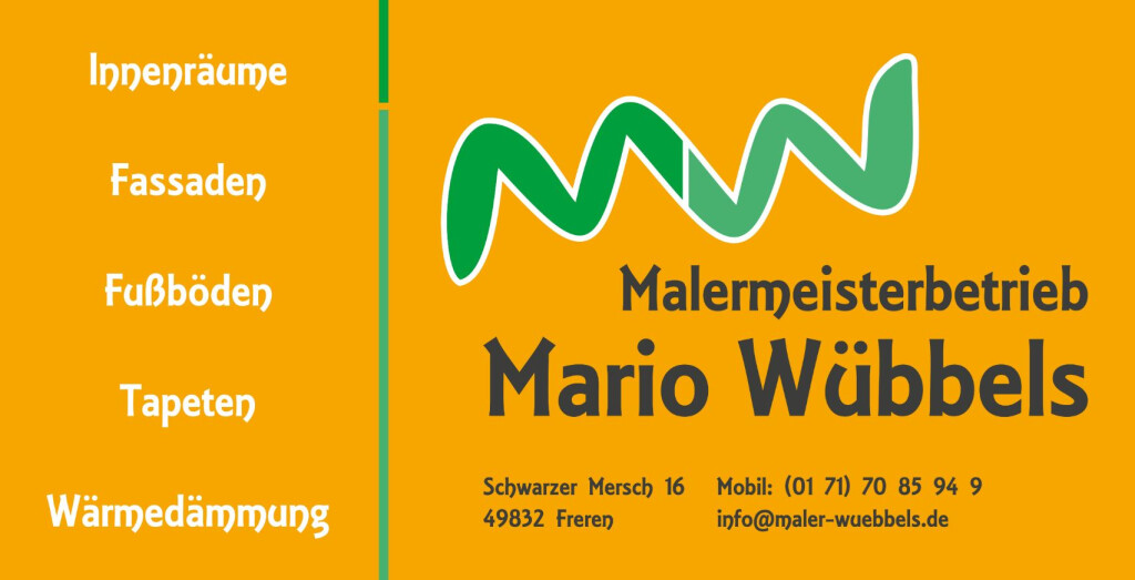 Malermeisterbetrieb Mario Wübbels GmbH & Co.KG in Freren - Logo