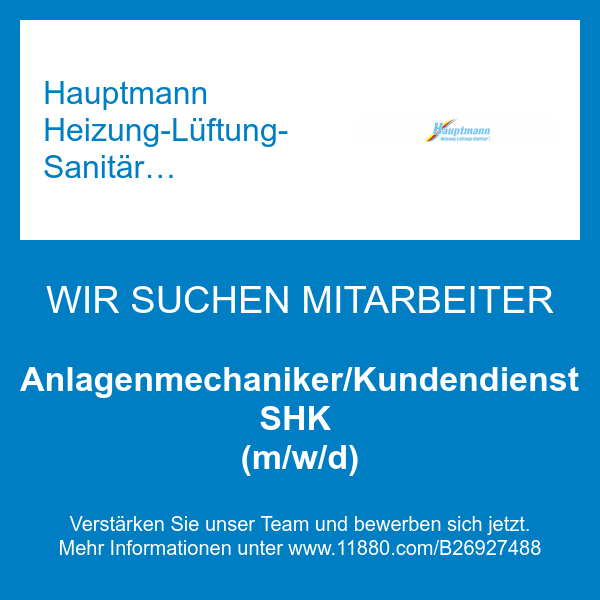 Hauptmann Heizung-Lüftung-Sanitär GmbH in Suhl - Logo