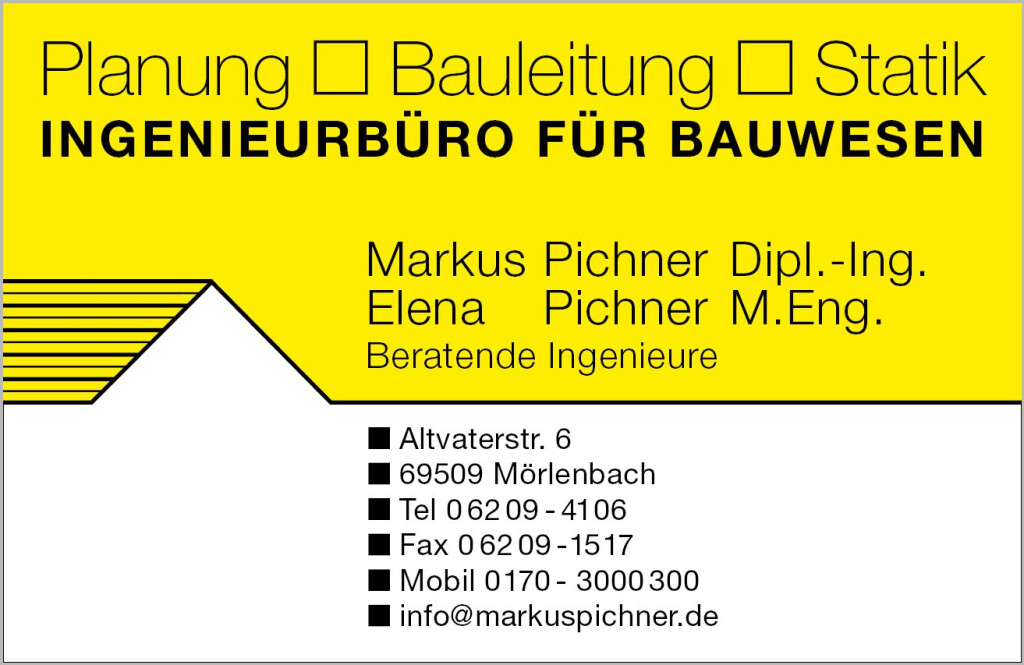 Ingenieurbüro für Bauwesen Markus und Elena Pichner GbR Planung Bauleitung und Statik in Mörlenbach - Logo