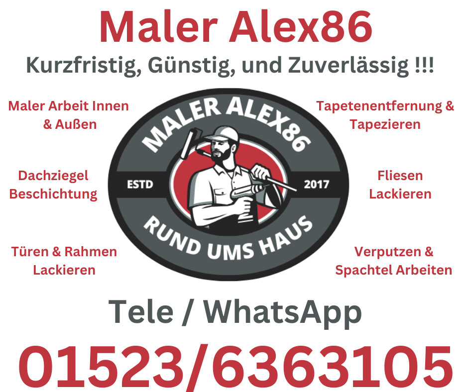 MalerAlex86 - Maler Rund Ums Haus in Haßloch - Logo