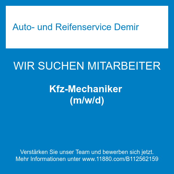 Kfz-Mechaniker (m/w/d)