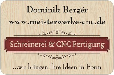 Schreinerei & Planungsbüro D.Bergér / Meisterwerke CNC in Beratzhausen - Logo