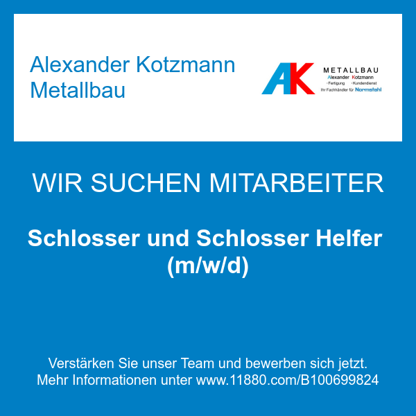Alexander Kotzmann Metallbau in Maisach - Logo Alexander Kotzmann Metallbau in Maisach - Logo