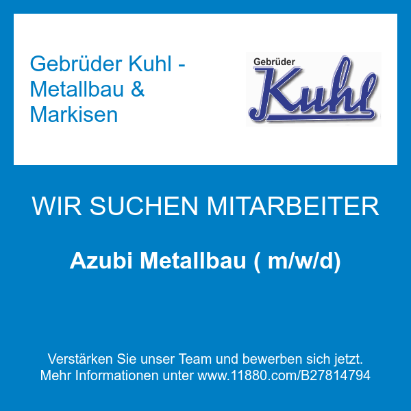 Gebrüder Kuhl - Metallbau & Markisen in Brühl im Rheinland - Logo