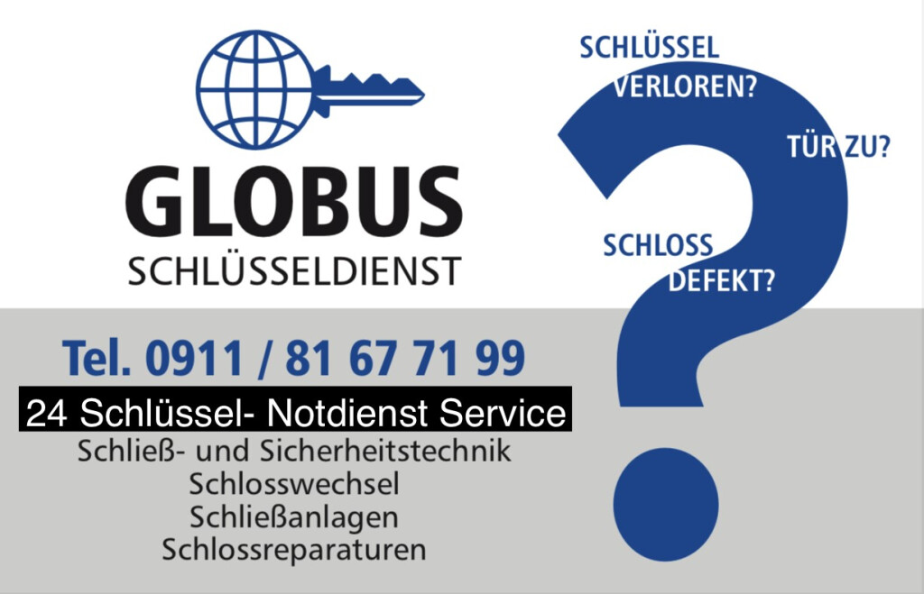 Globus Schlüsseldienst Schließ- und Sicherheitstechnik in Nürnberg - Logo