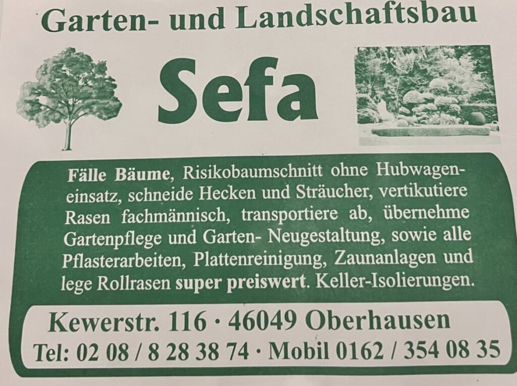 Logo von Garten und Landschaftsbau Sefa