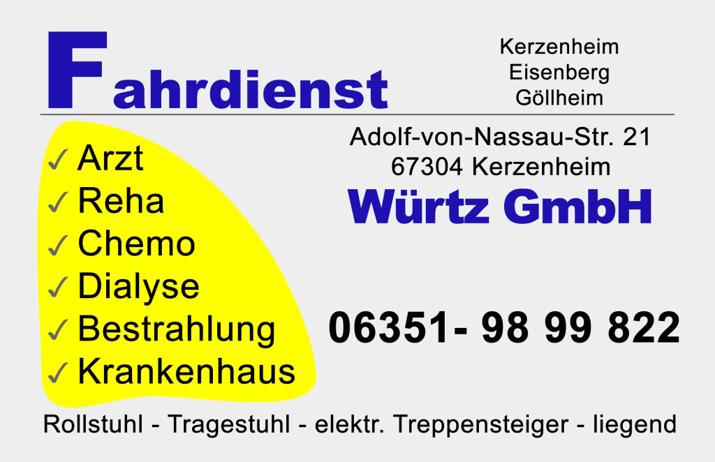 Fahrdienst Würtz GmbH in Kerzenheim - Logo