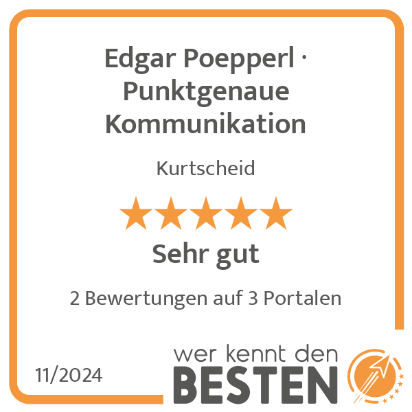 Edgar Poepperl · Punktgenaue Kommunikation in Kurtscheid - Logo