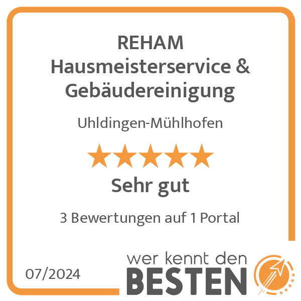 REHAM Hausmeisterservice & Gebäudereinigung in Uhldingen Mühlhofen - Logo