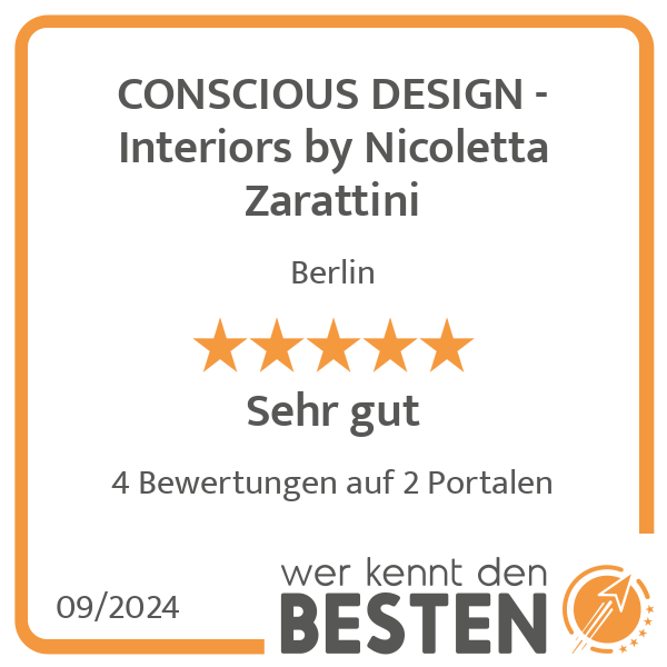 CONSCIOUS DESIGN - Interiors by Nicoletta Zarattini in Berlin - Logo