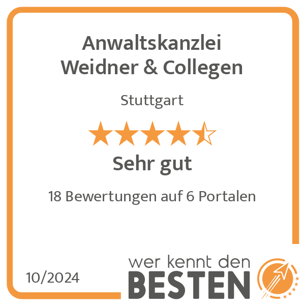 Anwaltskanzlei Weidner & Collegen in Stuttgart - Logo