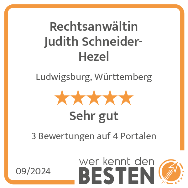 Rechtsanwältin Judith Schneider-Hezel in Ludwigsburg in Württemberg - Logo