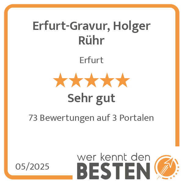Erfurt-Gravur, Holger Rühr in Erfurt - Logo Erfurt-Gravur, Holger Rühr in Erfurt - Logo