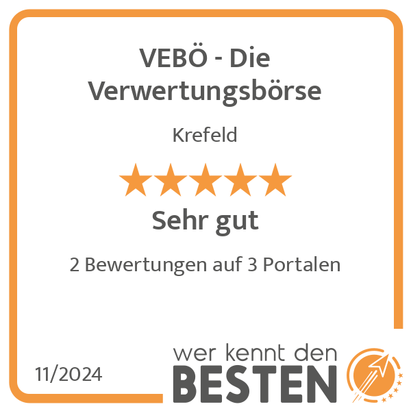 VEBÖ - Die Verwertungsbörse in Krefeld - Logo