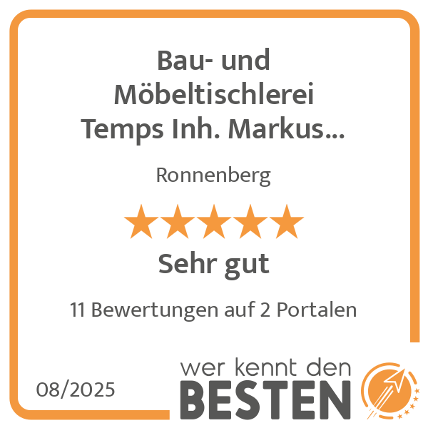 Bau- und Möbeltischlerei Temps Inh. Markus Temps in Ronnenberg - Logo Bau- und Möbeltischlerei Temps Inh. Markus Temps in Ronnenberg - Logo