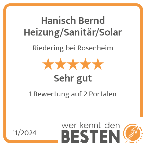 Hanisch Bernd Heizung/Sanitär/Solar in Riedering - Logo