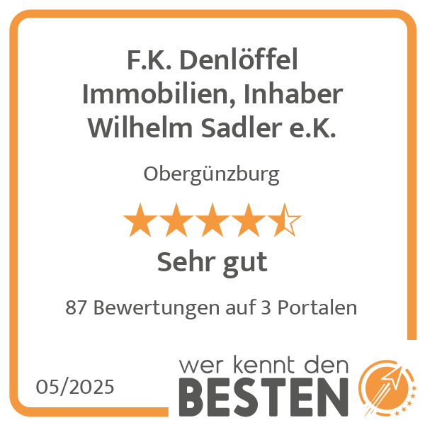 F.K. Denlöffel Immobilien, Inhaber Wilhelm Sadler e.K. in Obergünzburg - Logo