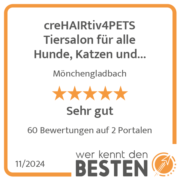 creHAIRtiv4PETS Tiersalon für alle Hunde, Katzen und Kleintiere in Mönchengladbach - Logo