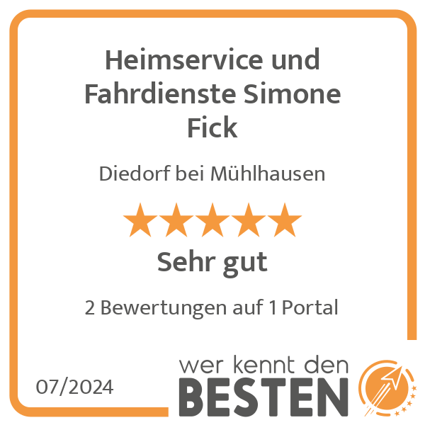 Heimservice und Fahrdienste Simone Fick in Diedorf Gemeinde Südeichsfeld - Logo