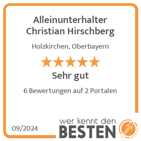 Alleinunterhalter Christian Hirschberg in Holzkirchen in Oberbayern - Logo