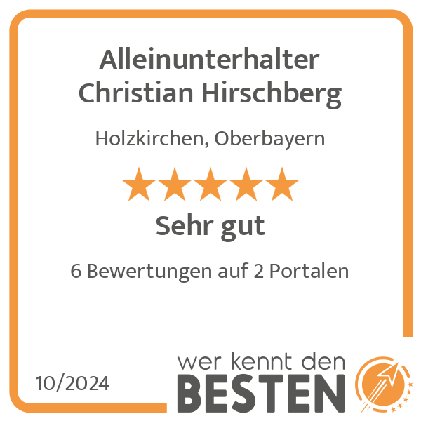 Alleinunterhalter Christian Hirschberg in Holzkirchen in Oberbayern - Logo