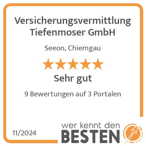 Versicherungsvermittlung Tiefenmoser GmbH in Seeon Seebruck - Logo