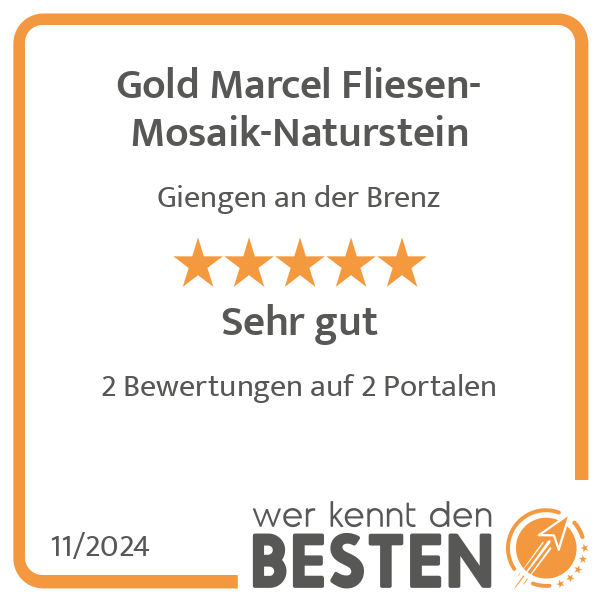 Gold Marcel Fliesen-Mosaik-Naturstein in Giengen an der Brenz - Logo