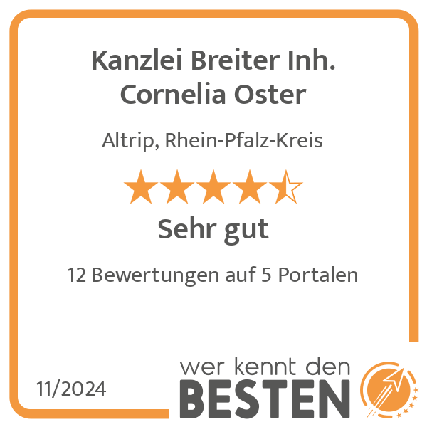 Kanzlei Breiter Inh. Cornelia Oster in Altrip Kreis Ludwigshafen am Rhein - Logo