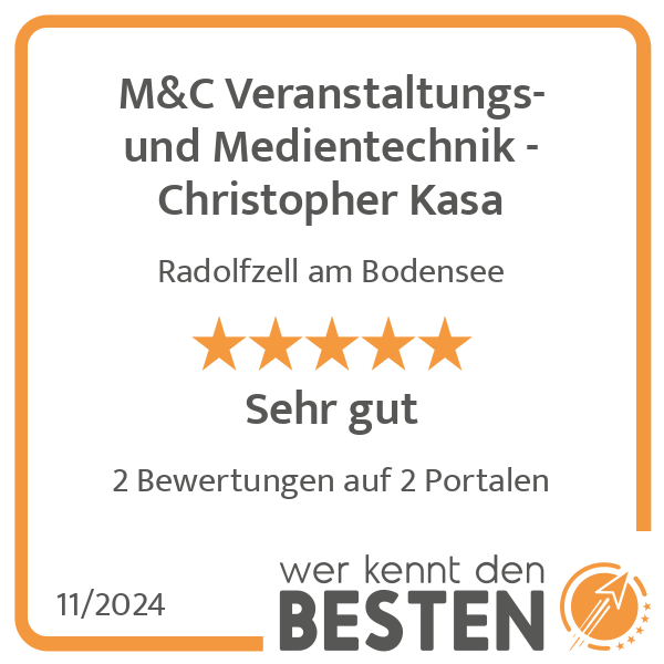 M&C Veranstaltungs- und Medientechnik - Christopher Kasa in Radolfzell am Bodensee - Logo