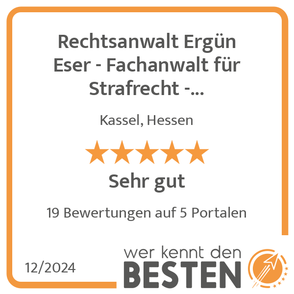 Rechtsanwalt Ergün Eser - Fachanwalt für Strafrecht - Fachanwalt für Familienrecht in Kassel - Logo