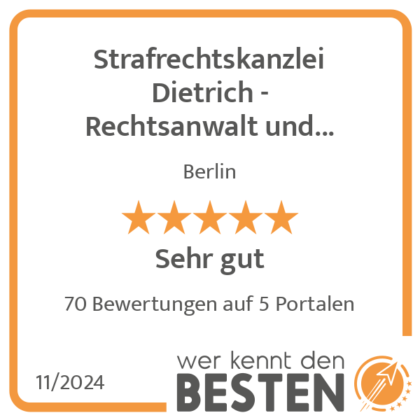 Strafrechtskanzlei Dietrich - Rechtsanwalt und Fachanwalt Strafrecht Berlin in Berlin - Logo