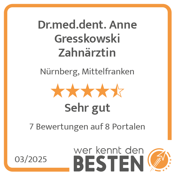 Dr.med.dent. Anne Gresskowski Zahnärztin in Nürnberg - Logo