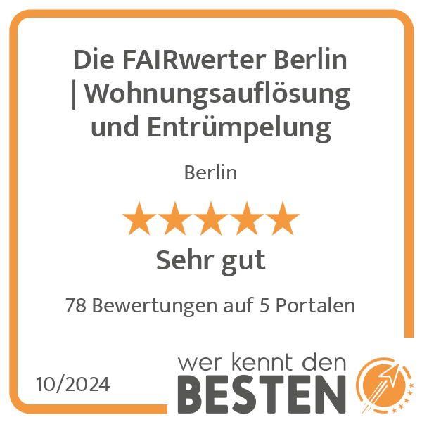 Die FAIRwerter Berlin Wohnungsauflösung und Entrümpelung in Berlin - Logo