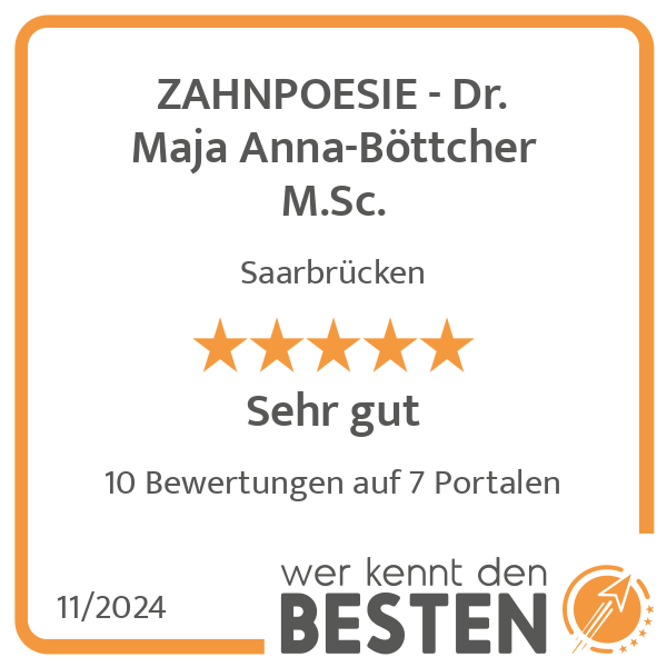 ZAHNPOESIE - Dr. Maja Anna-Böttcher M.Sc. in Saarbrücken - Logo