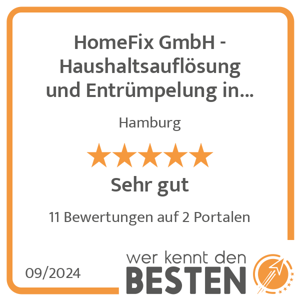 HomeFix GmbH - Haushaltsauflösung und Entrümpelung in Hamburg in Hamburg - Logo