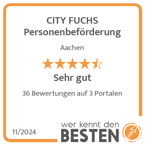 CITY FUCHS Personenbeförderung in Aachen - Logo