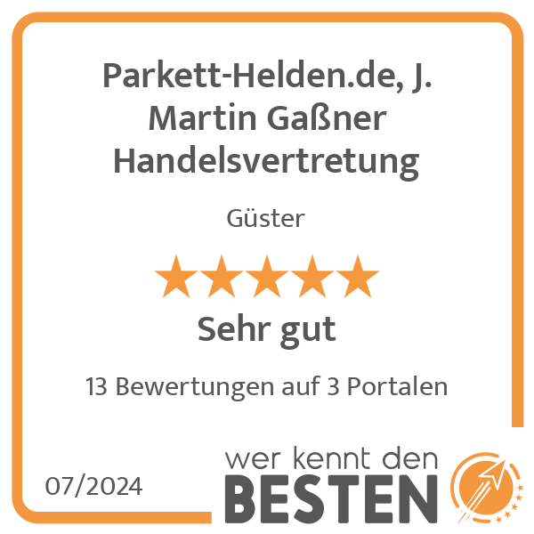 Parkett-Helden.de, J. Martin Gaßner Handelsvertretung in Güster - Logo