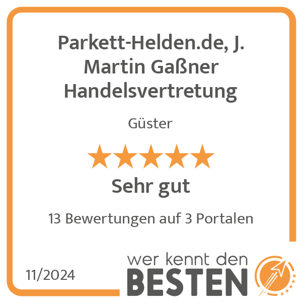 Parkett-Helden.de, J. Martin Gaßner Handelsvertretung in Güster - Logo